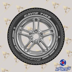 لاستیک کویر تایر پراید سایز 165/65/13 گل KB12