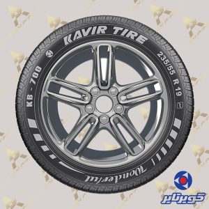 لاستیک کویر تایر سانتافه سایز 2355519 گل KB700